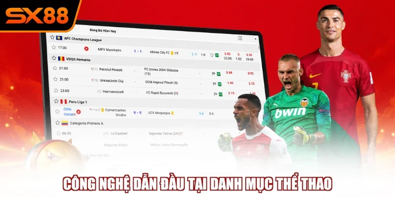 Công nghệ dẫn đầu tại danh mục thể thao